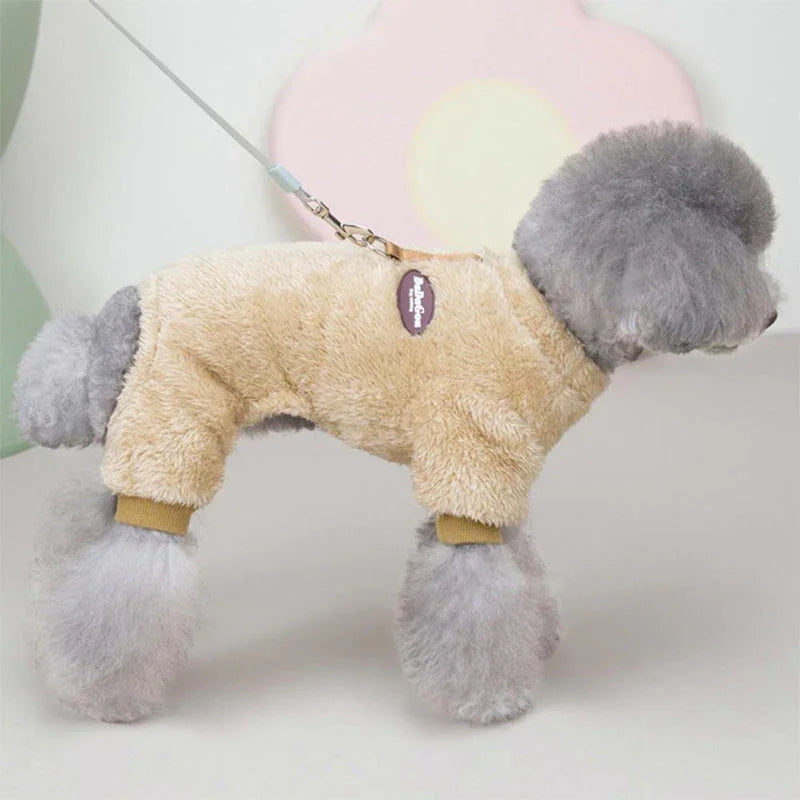 Maxwell™ CozyPaw Fleece Jumpsuit | Snug Zip-Up Sweater