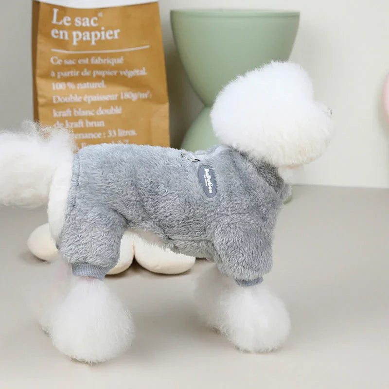 Maxwell™ CozyPaw Fleece Jumpsuit | Snug Zip-Up Sweater