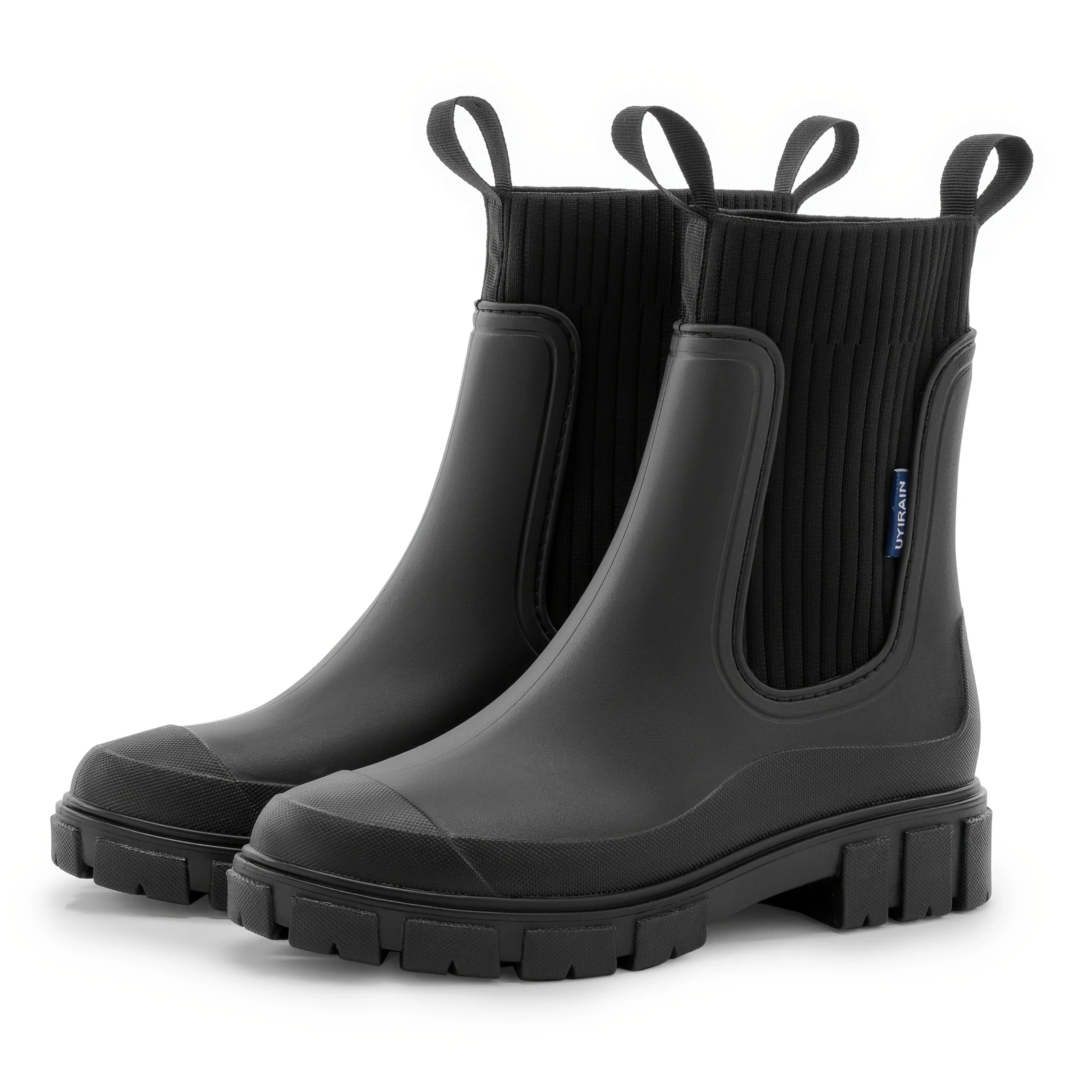 Isabella™ RainGuard Chelsea Boots | Beige with Chunky Sole