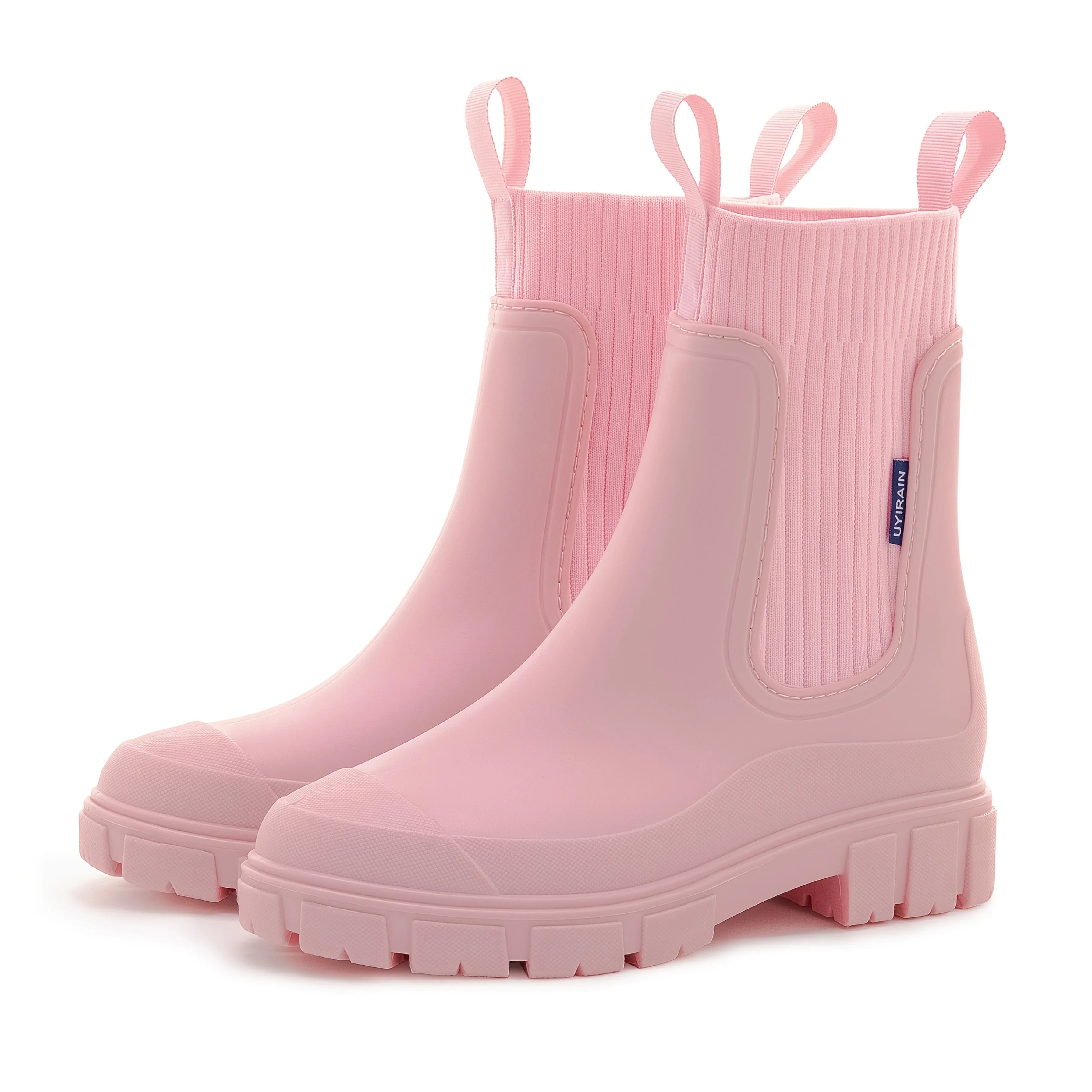 Isabella™ RainGuard Chelsea Boots | Beige with Chunky Sole