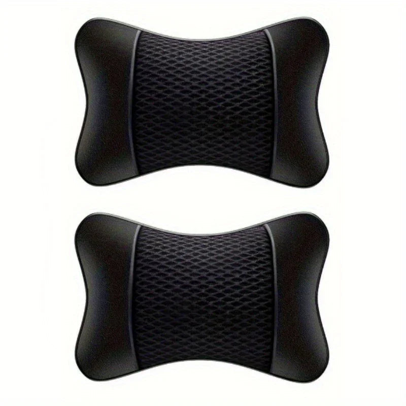 CarComfort™ Luxe Headrest Cushion | Breathable Mesh Leather Support