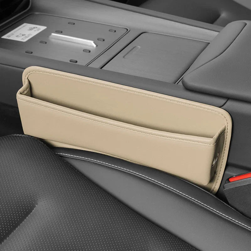CarCaddy™ Leather Organizer with Pockets and Card Holder