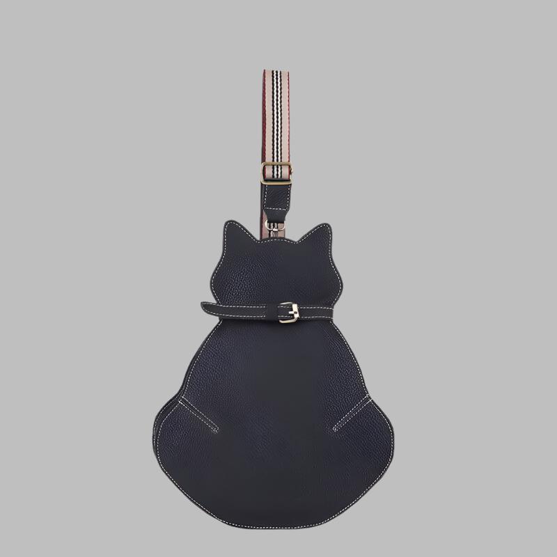 Feline Chic™ Adjustable Crossbody Cat-Shaped Shoulder Bag