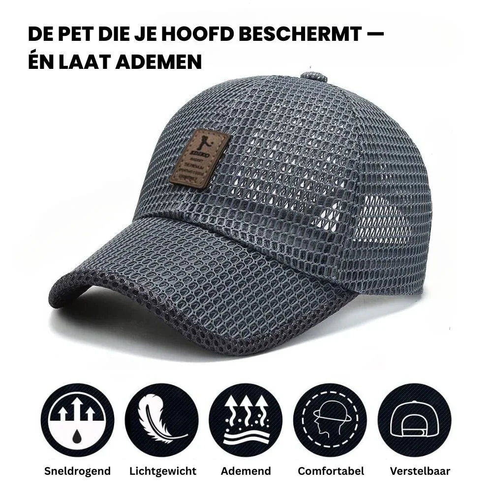AirFit Zomer Mesh Cap | Ademend, Lichtgewicht & Verstelbaar