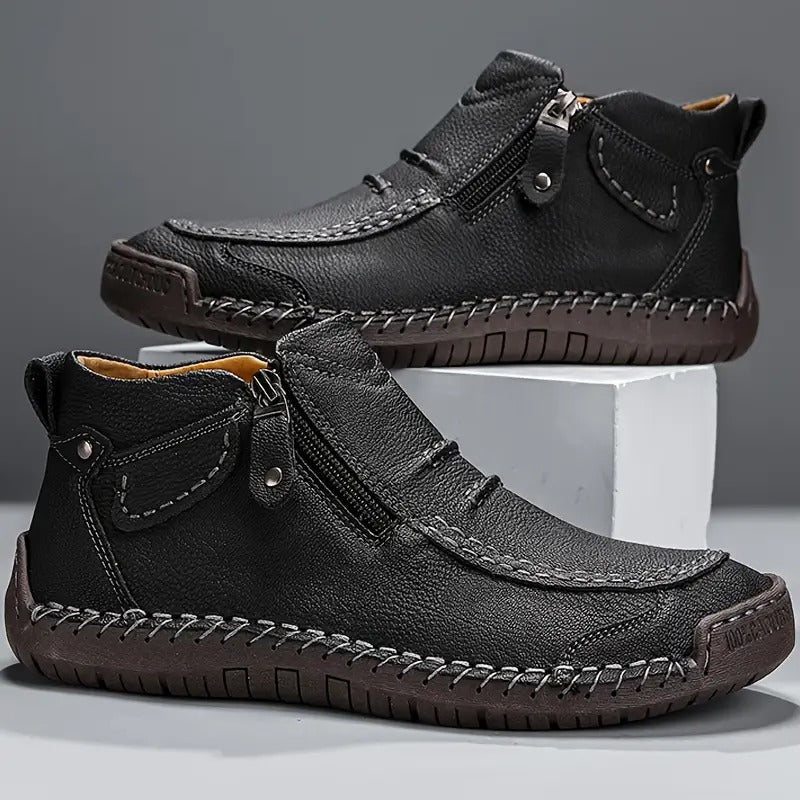 Maxwell™ EasyStep High-Top Shoes for Men | Stylish Zip-Up Sneakers