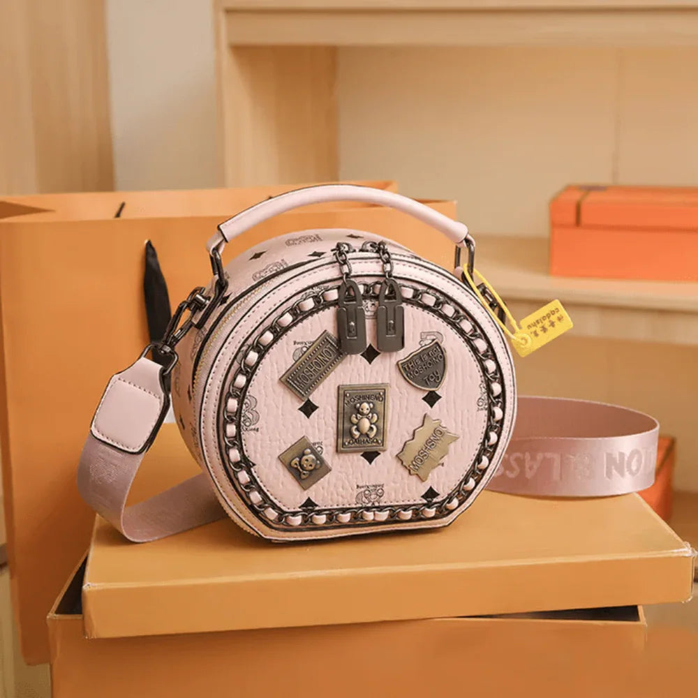 Vivienne™ Vintage Charm Round Shoulder Bag