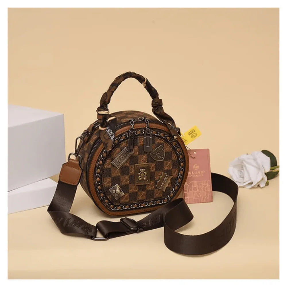 Vivienne™ Vintage Charm Round Shoulder Bag