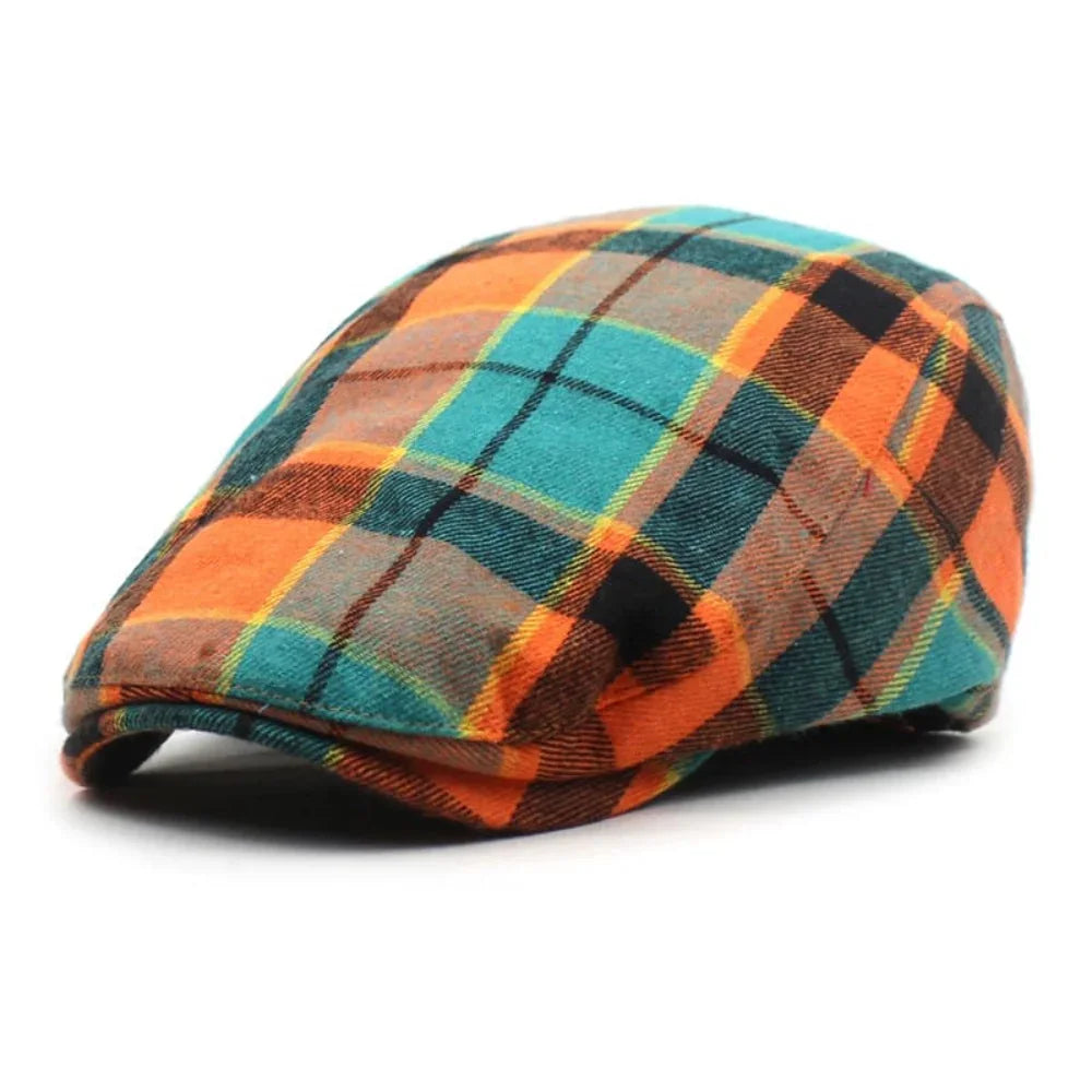 JamesPlaid | Tartan katoenen flat cap