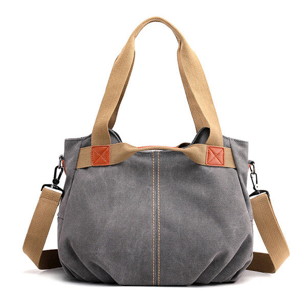 Audrey™ Canvas Chic Tote - Adjustable Shoulder Bag