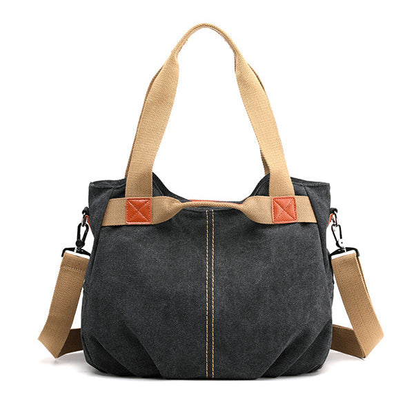 Audrey™ Canvas Chic Tote - Adjustable Shoulder Bag