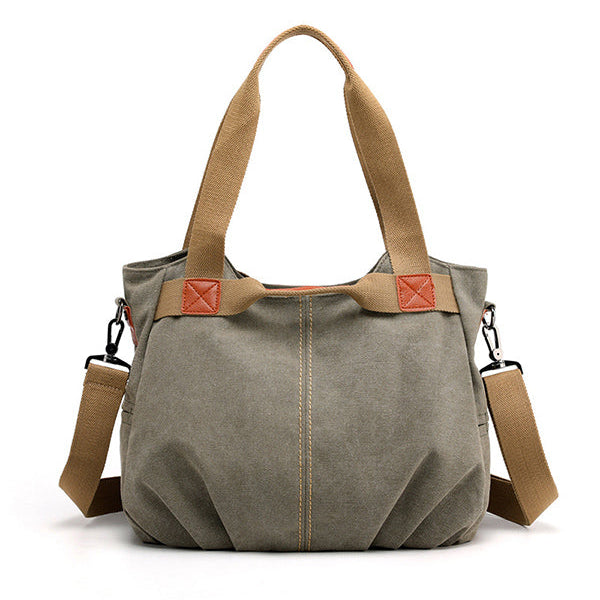 Audrey™ Canvas Chic Tote - Adjustable Shoulder Bag