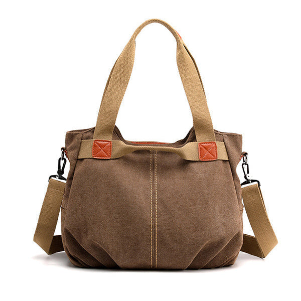 Audrey™ Canvas Chic Tote - Adjustable Shoulder Bag