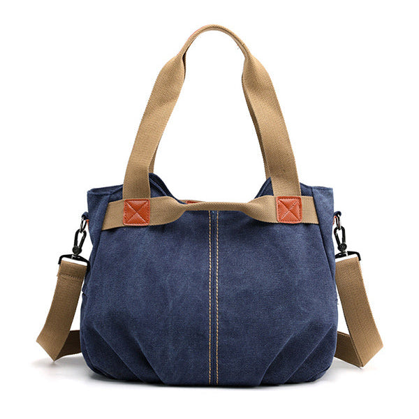 Audrey™ Canvas Chic Tote - Adjustable Shoulder Bag