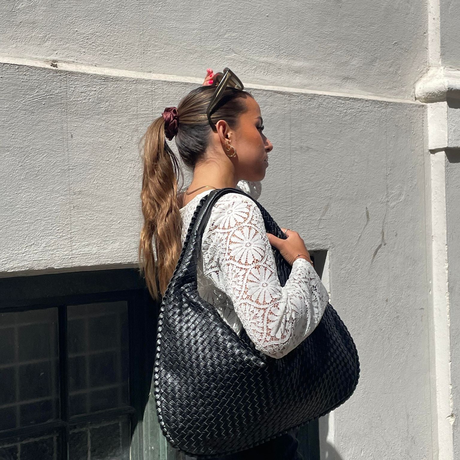 Audrey™ Woven Luxe Shopper Bag