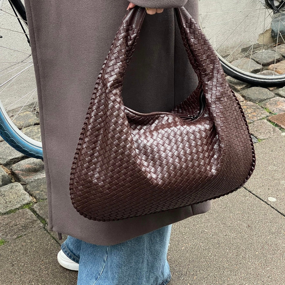 Audrey™ Woven Luxe Shopper Bag