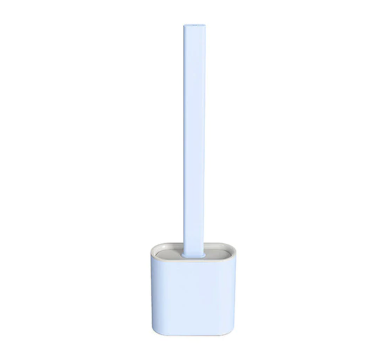 Clara™ CleanSweep Silicone Toilet Brush with Holder and Hygienic Design