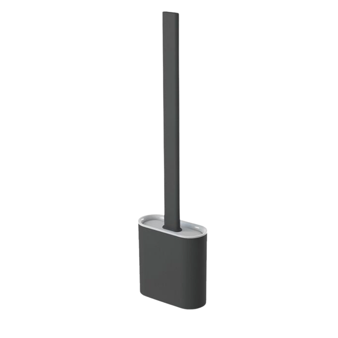 Clara™ CleanSweep Silicone Toilet Brush with Holder and Hygienic Design