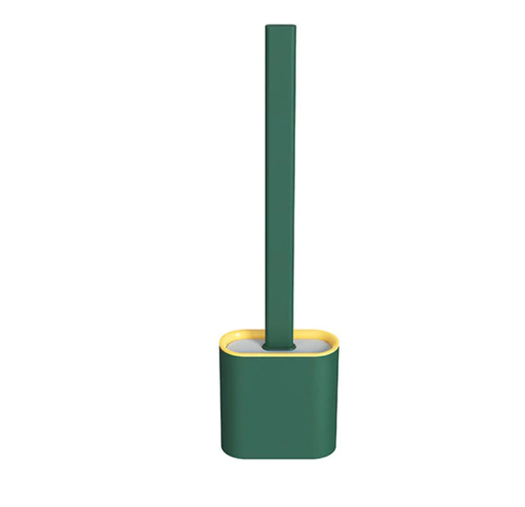 Clara™ CleanSweep Silicone Toilet Brush with Holder and Hygienic Design