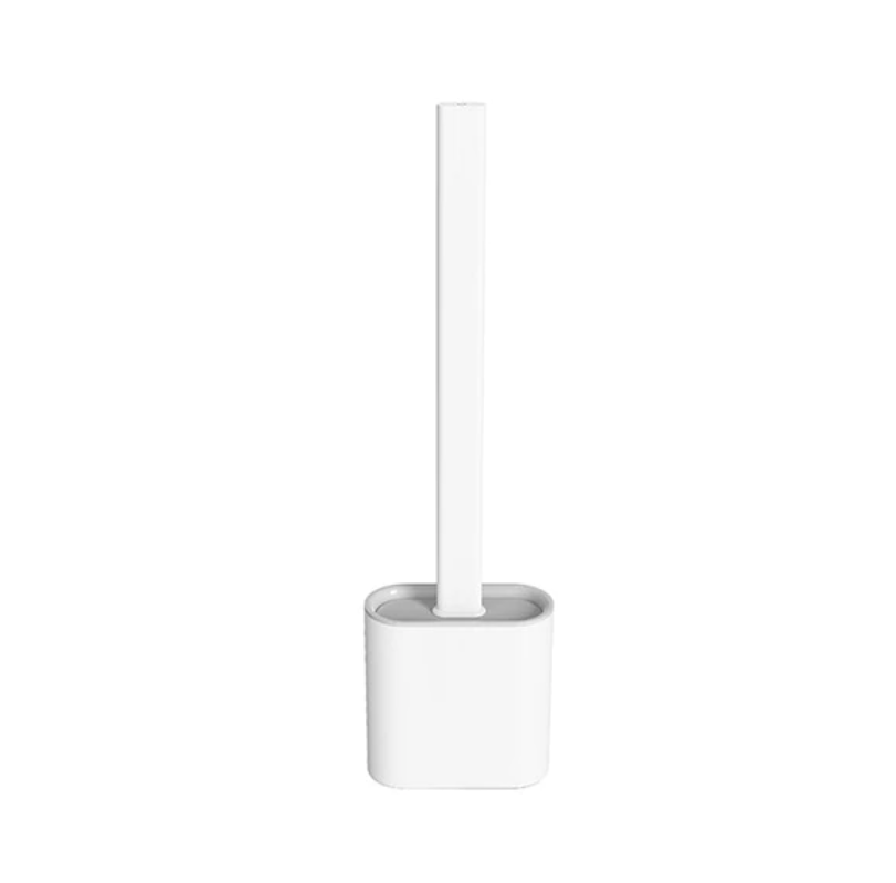 Clara™ CleanSweep Silicone Toilet Brush with Holder and Hygienic Design