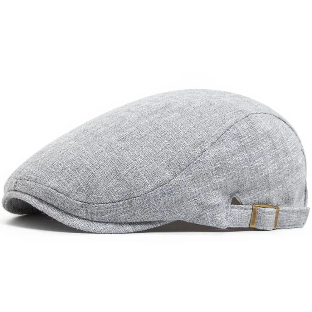 WhistlerDrive | Linnen driver flat cap
