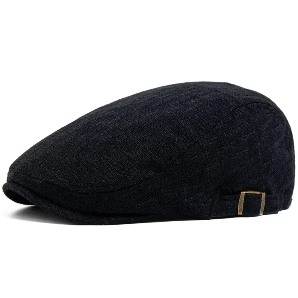 WhistlerDrive | Linnen driver flat cap