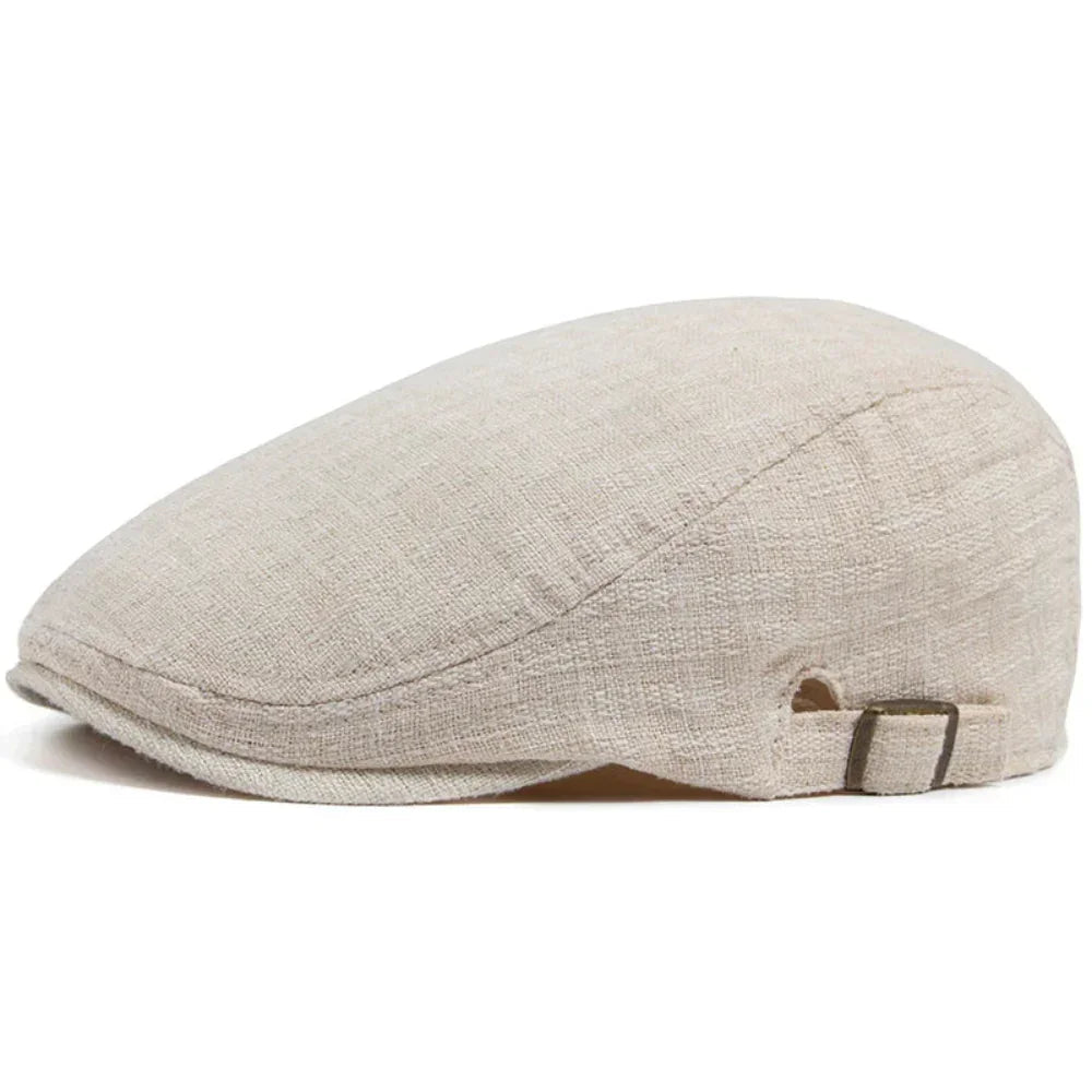 WhistlerDrive | Linnen driver flat cap