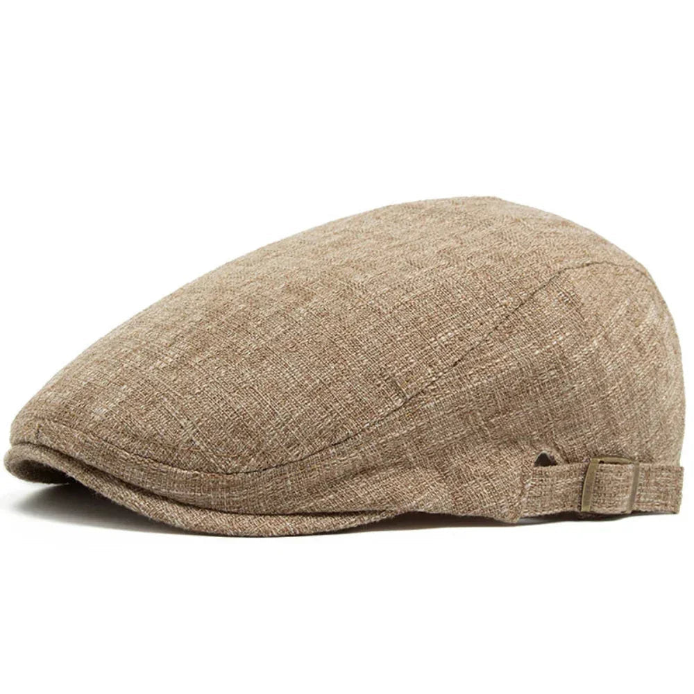 WhistlerDrive | Linnen driver flat cap