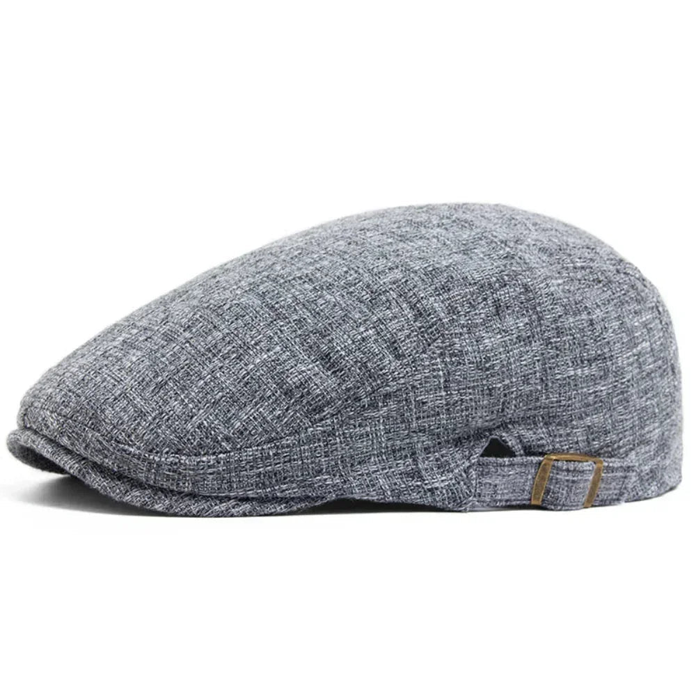 WhistlerDrive | Linnen driver flat cap