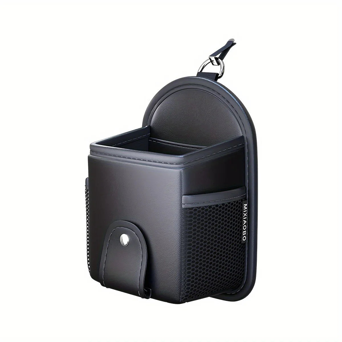 Clara™ Magnetic Vent Organizer | Leather Storage Pocket with Phone Holder