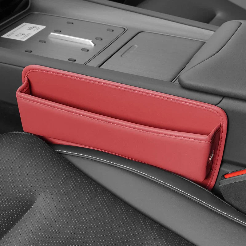 CarCaddy™ Leather Organizer with Pockets and Card Holder