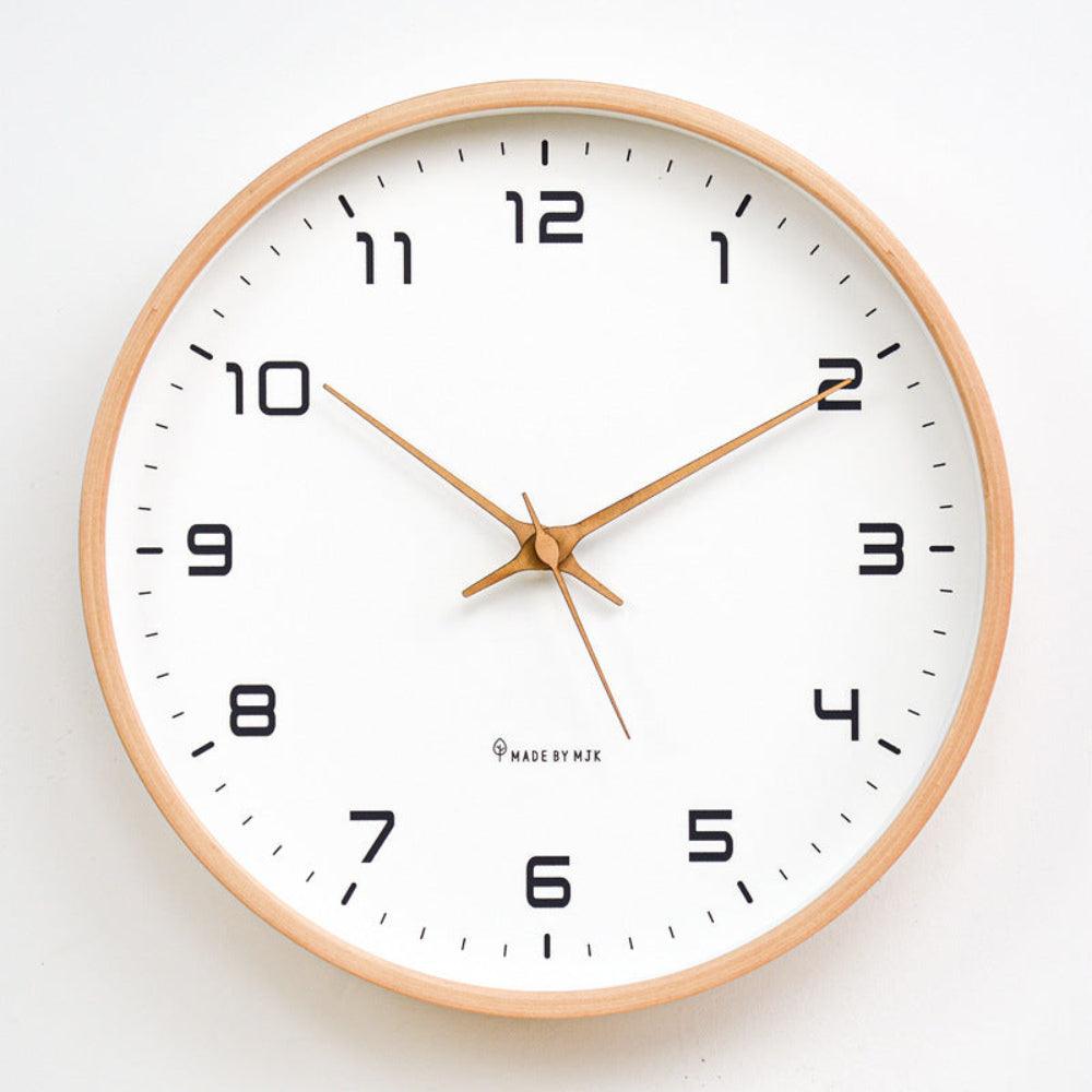 Freya™ Nordic Wood Wall Clock | Natural Elegance, Timeless Style