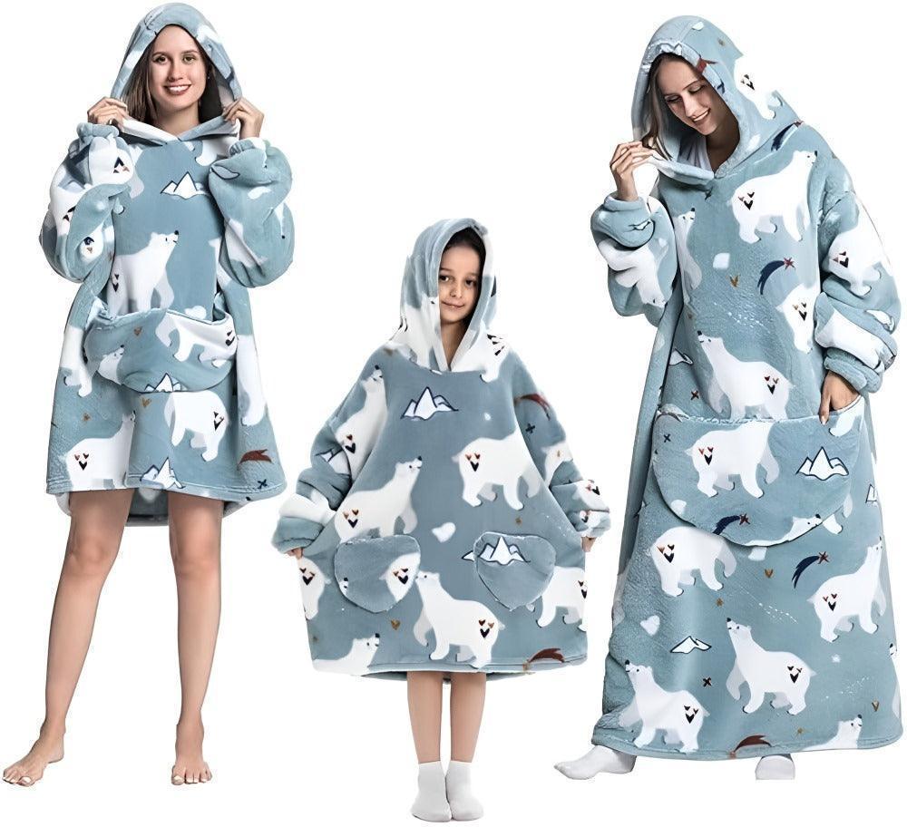 CozyCuddle™ Family Oversized Hoodie Blanket