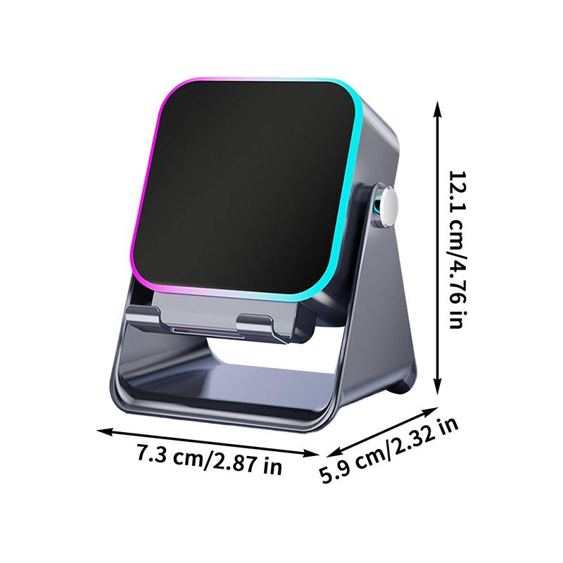 5-in-1 Draadloze Bluetooth Speaker met Inductie en Verstelbare Telefoonstandaard